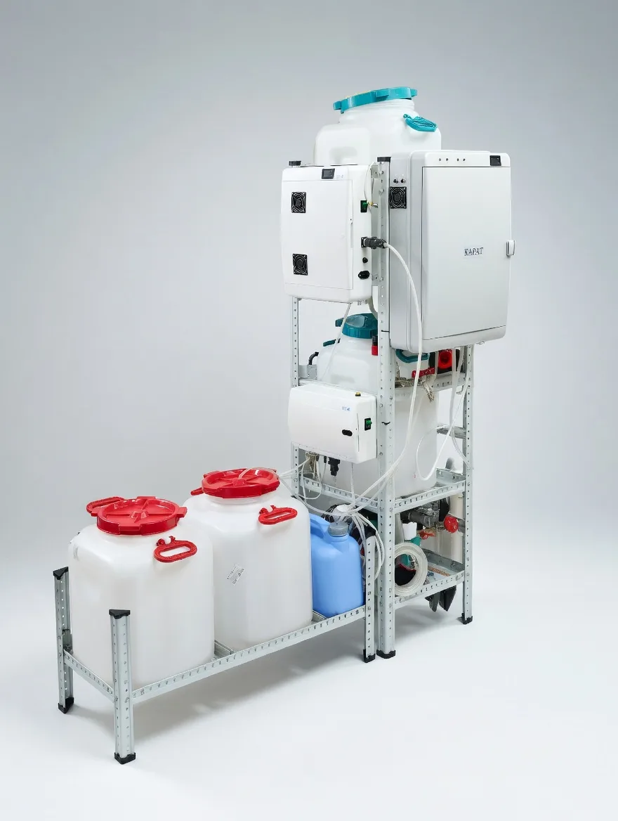 Автоматизированный модуль для получения дезинфицирующего раствора